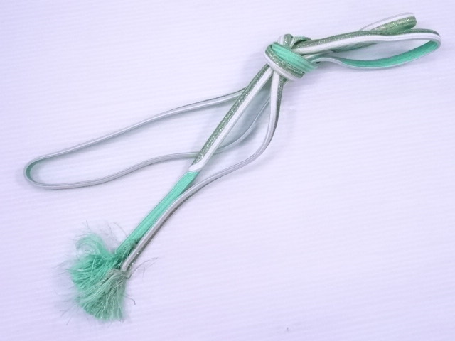 リサイクル　和装小物　帯締め　金属糸　正絹　手組　平組